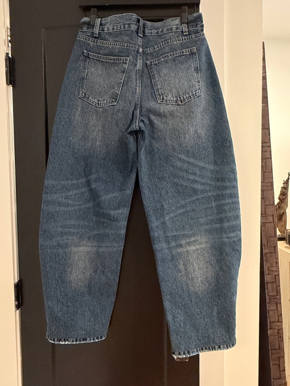 KBB by Kahlana Barrel Leg Jeans in Medium Blue - Unbranded - Picture 3 of 5